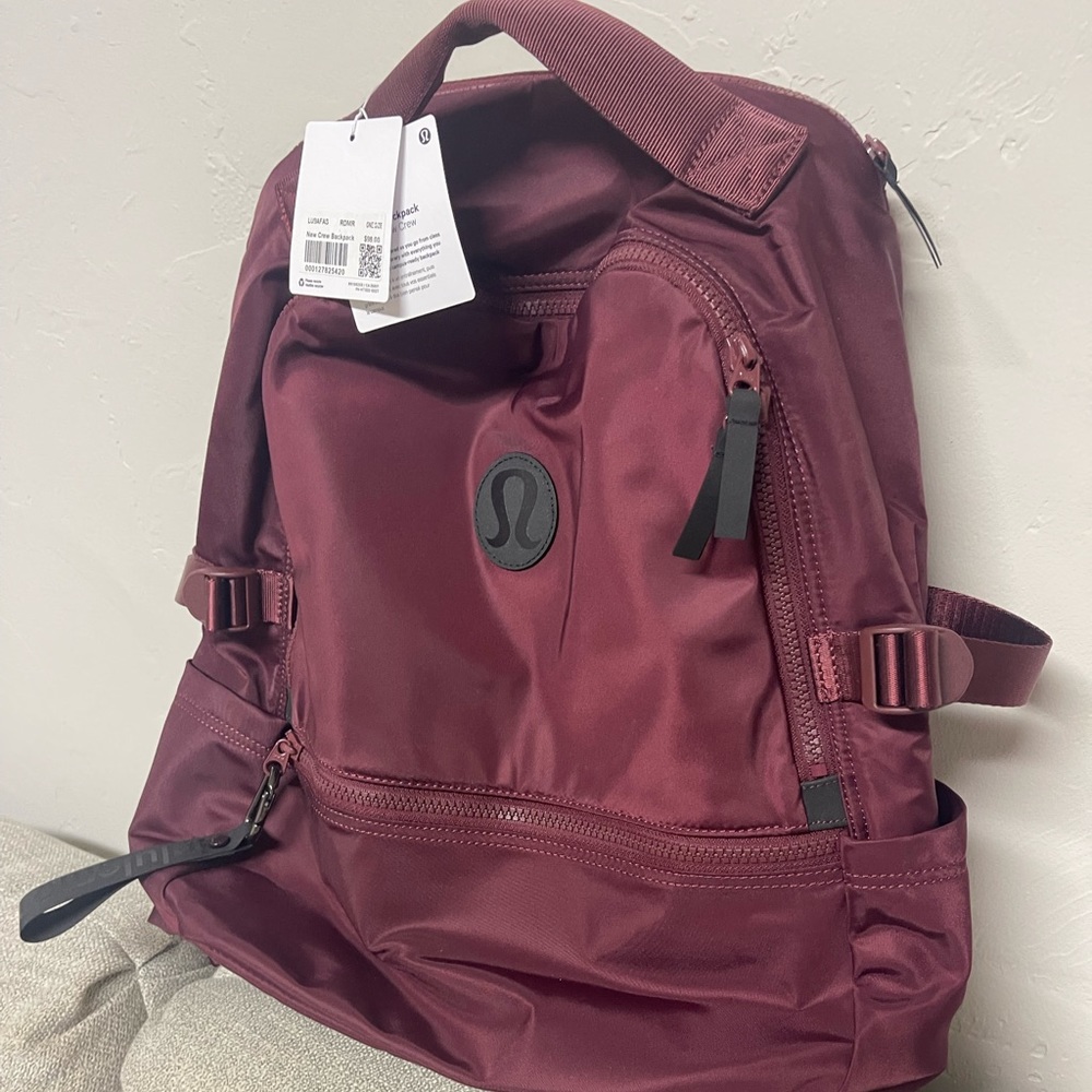 BRAND NEW MERLOT LULULEMON CREW BACKPACK!!!! 
🏷️ TAGS STILL ATTACHED!!!